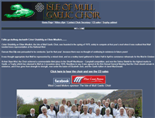 Tablet Screenshot of mullgaelicchoir.co.uk